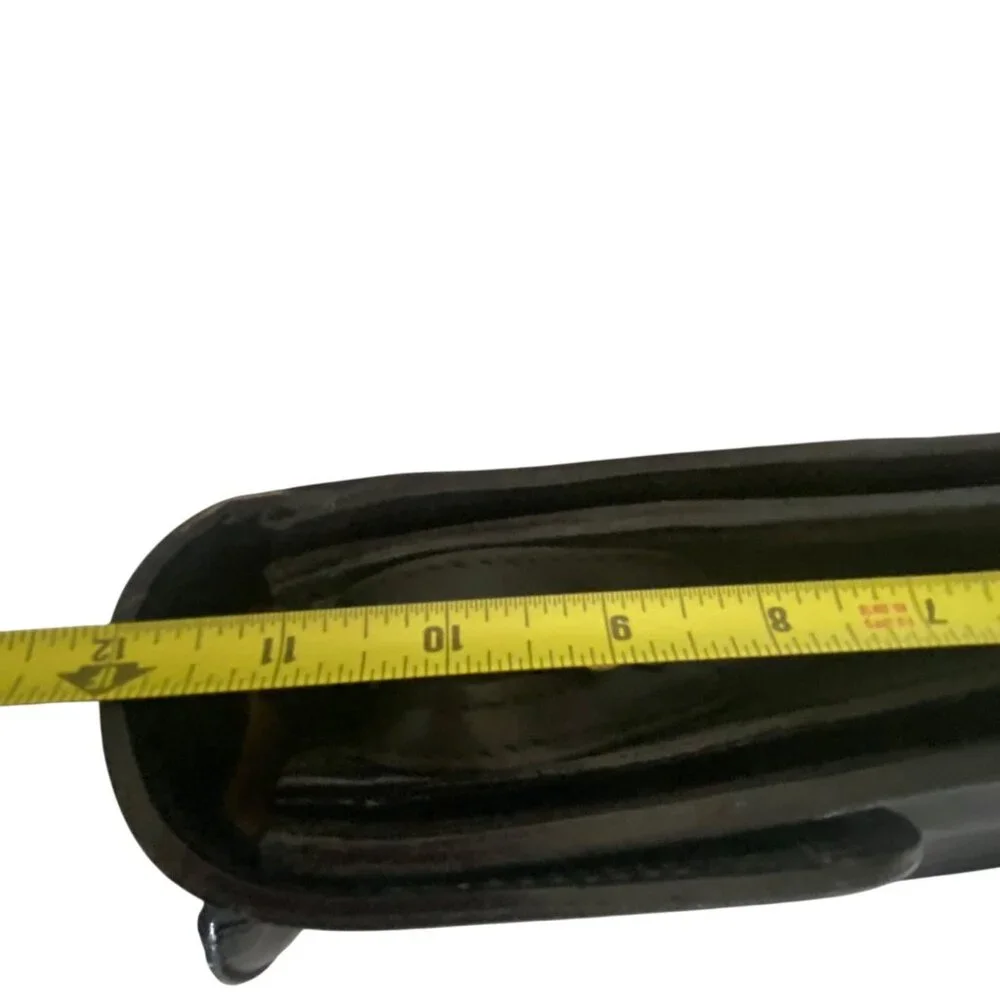 De‎ Martino Sorrento Black Leather Laptop School Briefcase Brass Hardware Italy